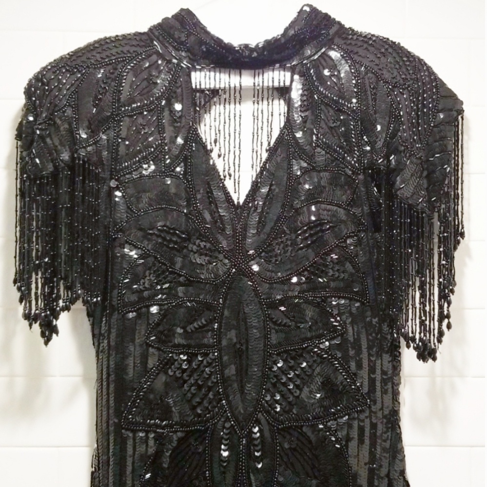 Vintage Sequins Ball Gown